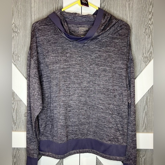 184. Mondetta Performance Luxury Women's Oversized Athletic Top Long Sleeve L - Picture 1 of 6